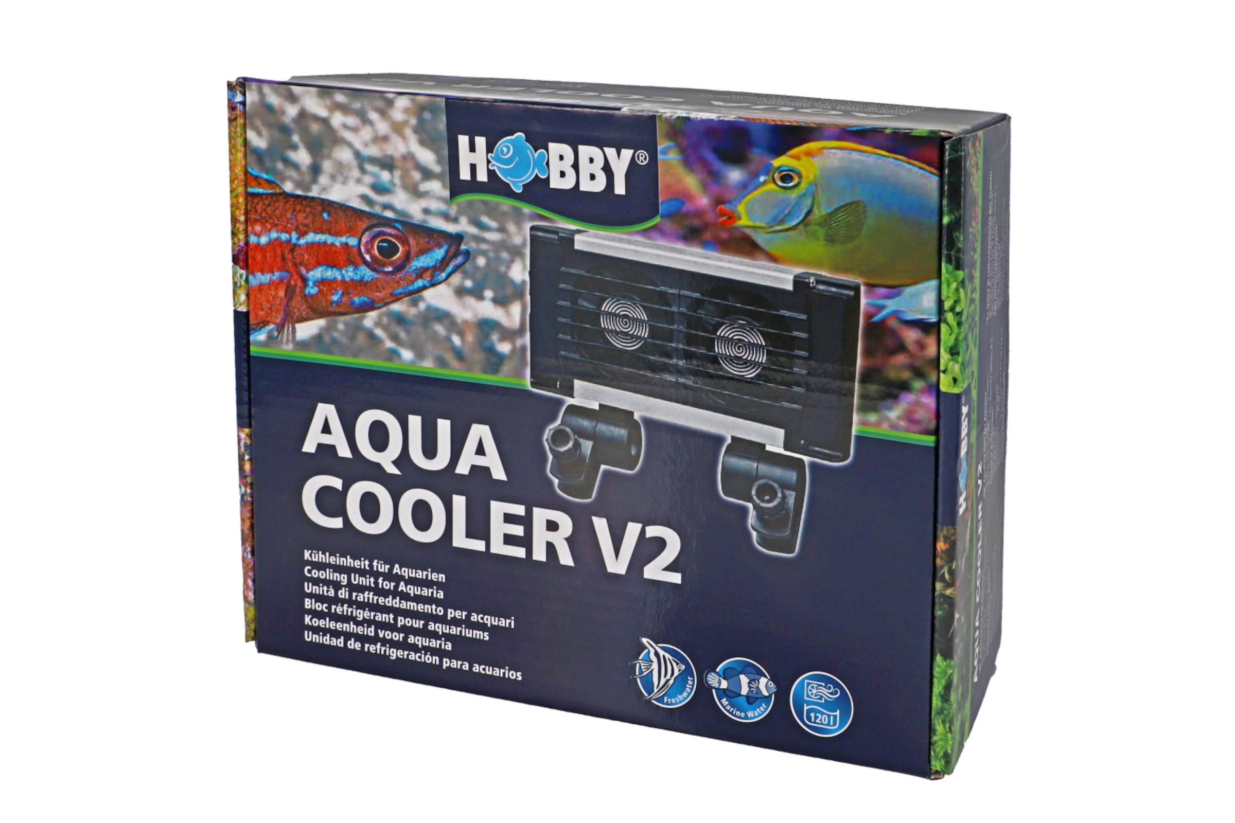 Verpackung des Hobby Aqua Cooler V2 Aquarium-Kühlers